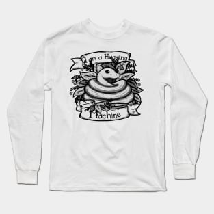 I'm a Hugging Machine Greyscale Long Sleeve T-Shirt